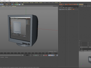 old monitor 43 3D Модель