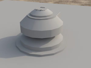 low poly turrent 2021 for game 3D Model