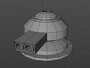 low poly turrent 2021 for game 3D Model