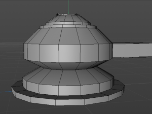 low poly turrent 2021 for game 3D Model