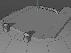low poly turrent 2021 for game 3D Model