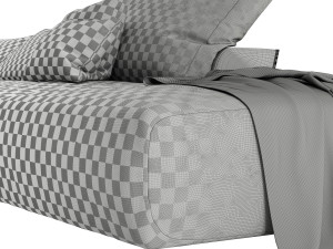 metropol modular modern sofa in leather laurameroni 3D Модель