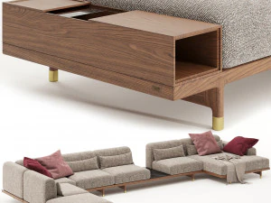 porada argo sofa 3D Model