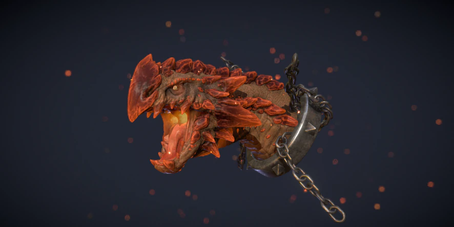 one angery dragon boi 3D Model .c4d .max .obj .3ds .fbx .stl .blend