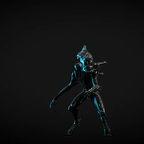 alien vs predator 3D Model .c4d .max .obj .3ds .fbx .stl .blend 