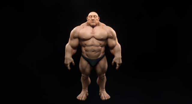 mountain of muscles 3D Model .c4d .max .obj .3ds .fbx .stl .blend