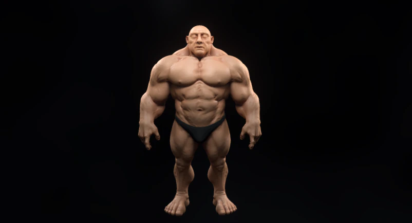 mountain of muscles 3D Model .c4d .max .obj .3ds .fbx .stl .blend 