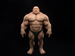 montagna di muscoli Modello 3D