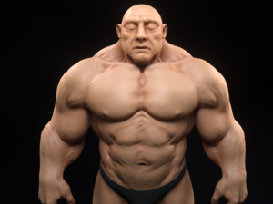 mountain of muscles 3D Model