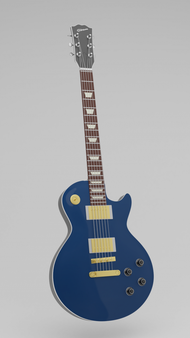 gibson lespaule Modèle 3D .c4d .max .obj .3ds .fbx .stl .blend 