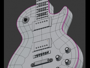 gibson lespaule Modèle 3D