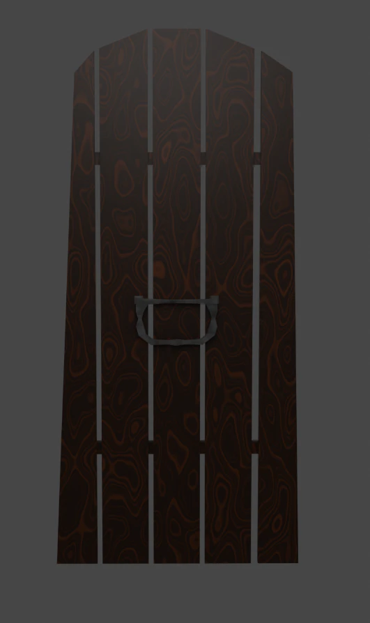 lowpoly wooden door 3D Model .c4d .max .obj .3ds .fbx .stl .blend 