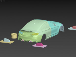 B M W M4 f82 m performance - 3d printed rc car body 3d print model 3D Baskı Modeli