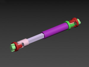 Driveshaft telescopic for hb toys zp1001 3d print model 3D-printmodel