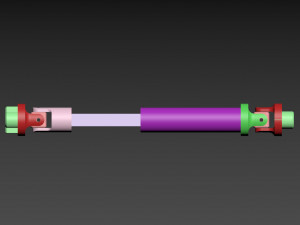 Driveshaft telescopic for hb toys zp1001 3d print model 3D-printmodel