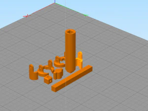 Driveshaft telescopic for hb toys zp1001 3d print model 3D Print Model
