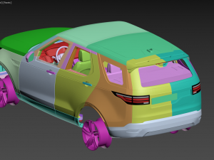 Land rover discovery 5 printable 3D Baskı Modeli