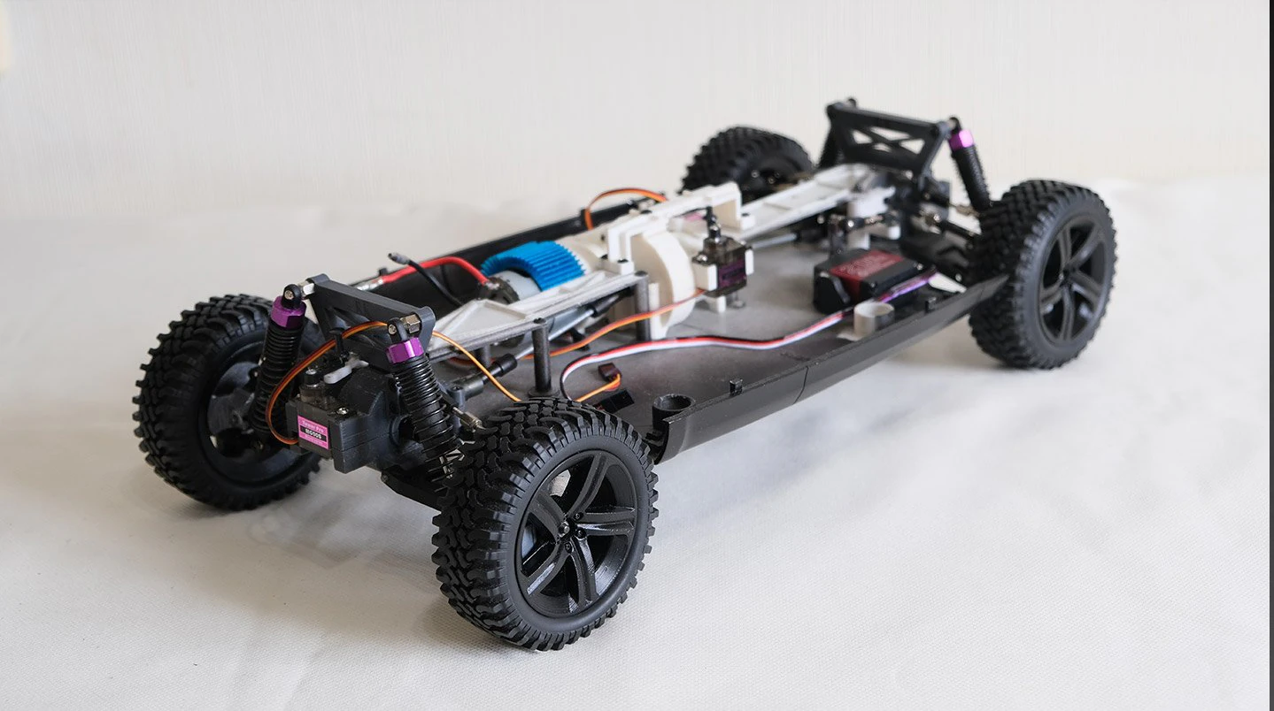 Rc car chassis 3D Print Model .c4d .max .obj .3ds .fbx .stl .blend 