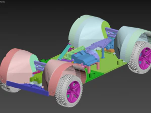 Rc car chassis 3D Print Model