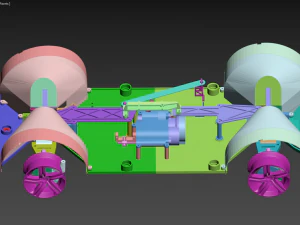 Rc car chassis 3D Print Model