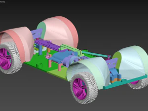 Rc car chassis 3D Print Model