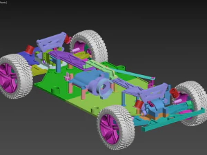 Rc car chassis 3D Print Model