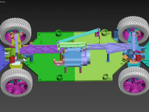 Rc car chassis 3D Print Model