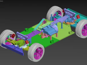 Rc car chassis 3D Print Model