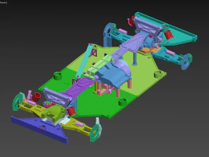 Rc car chassis 3D Print Model