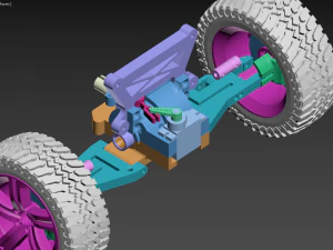 Rc car chassis 3D Print Model