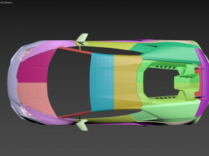 Lambo Huracan Performante RC car body 3D in 3DExport