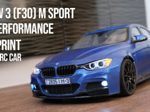 B M W 3 f30 with M performance package - RC Car Body 3D Print Model