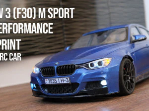 带 M 性能套件的 B M W 3 f30 - 遥控车身 3D 打印模型