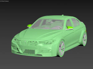 B M W 3 f30 with M performance package - RC Car Body 3D Print Model