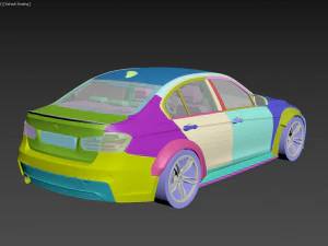 B M W 3 f30 with M performance package - RC Car Body 3D Print Model