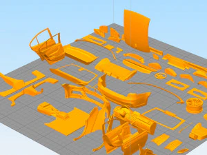 B M W 3 f30 with M performance package - RC Car Body 3D Print Model