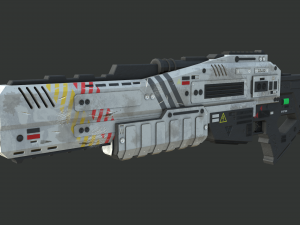 sci-fi shotlow-poly Modèle 3D