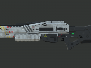 sci-fi shotlow-poly 3D Model