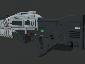 sci-fi shotlow-poly 3D Model