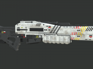 sci-fi shotlow-poly 3D Model