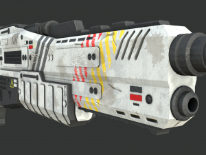 sci-fi shotlow-poly 3D Model