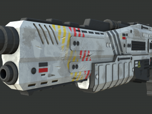 sci-fi shotlow-poly 3D Model