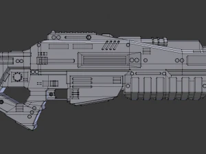 science-fiction shotlow-poly Modèle 3D