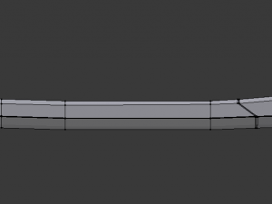 futuristic sci-fi samurai sword 2 low-poly 3D Model