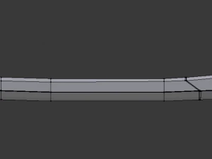 futuristic sci-fi samurai sword 2 low-poly 3D Model