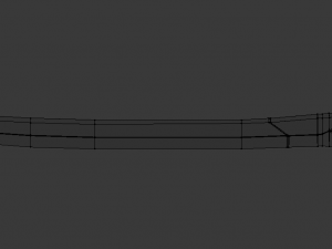 futuristic sci-fi samurai sword 2 low-poly 3D Model