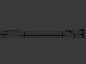 futuristic sci-fi samurai sword 2 low-poly 3D Model