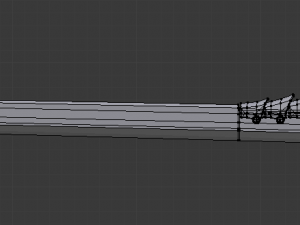 futuristic sci-fi samurai sword 3 low-poly Model 3D