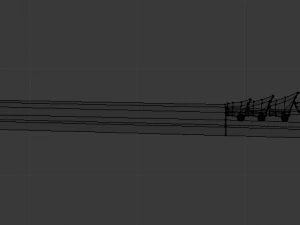 futuristic sci-fi samurai sword 3 low-poly 3D Model