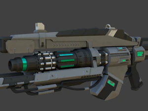 lien de science-fiction low-poly Modèle 3D